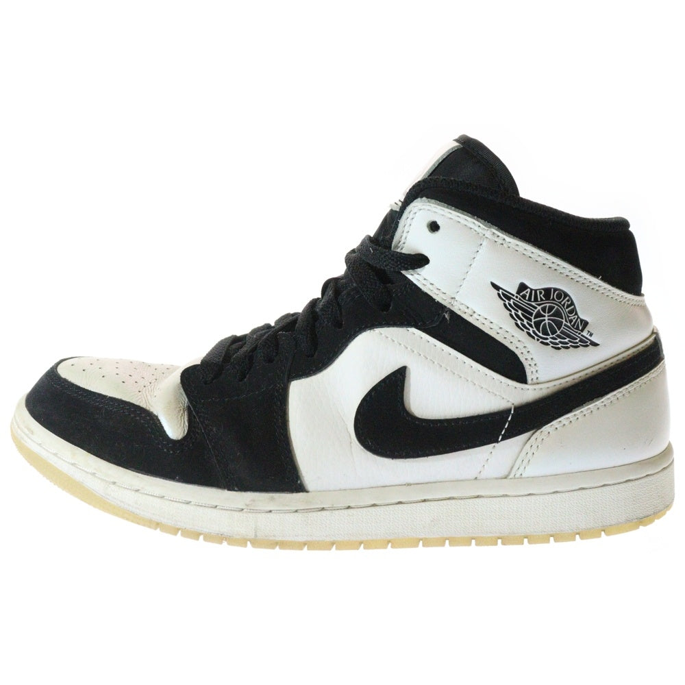 NIKE(ナイキ) AIR JORDAN1 MID Omega/Black/White DH6933-100 エアジョーダン1 ミッドカットスニーカー ブラック/ホワイト US8.5/26.5cm