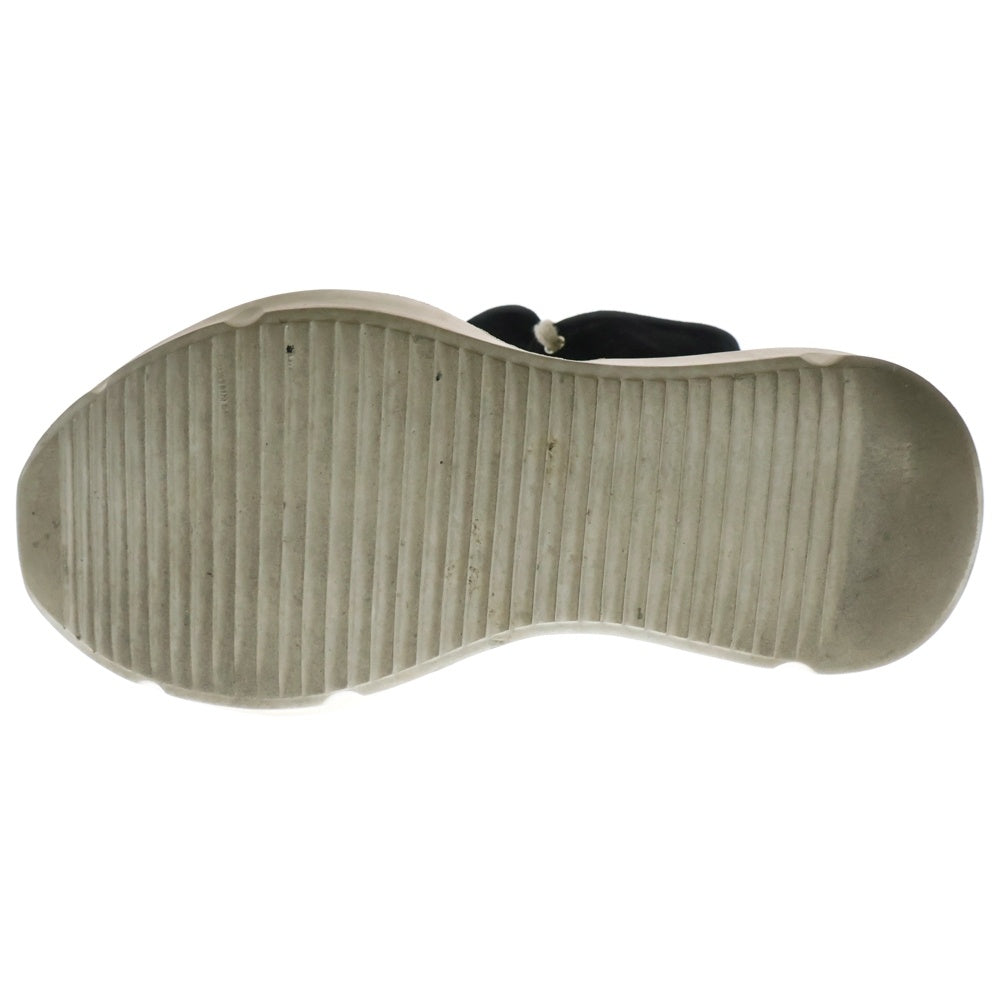 Rick Owens DRKSHDW(リックオウエンス ダークシャドウ) ABSTRACT HIGH SNEAKER アブストラクト キャンパスハイカットスニーカー ブラック/ホワイト