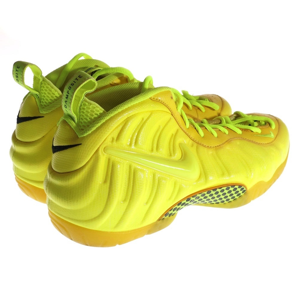 NIKE(ナイキ) 【観賞用 2014年製】AIR FOAMPOSITE PRO VOLT 624041-700 エアフォームポジット プロ ボルト ハイカットスニーカー イエロー US12/30cm