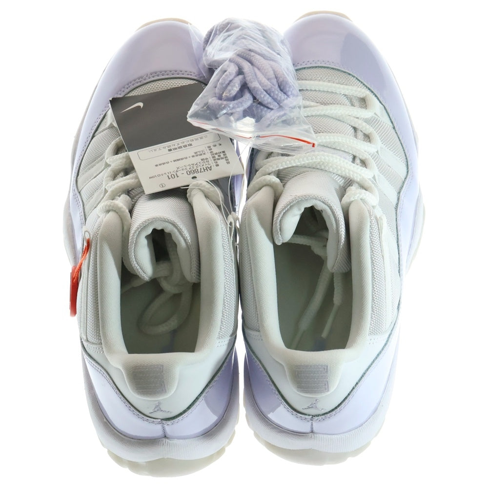 NIKE(ナイキ) WMNS AIR JORDAN 11 RETRO LOW PURE VIOLET AH7860-101 エアジョーダン11 レトロ ピュアヴァイオレット ローカットスニーカー ホワイト/パープル US10/27cm