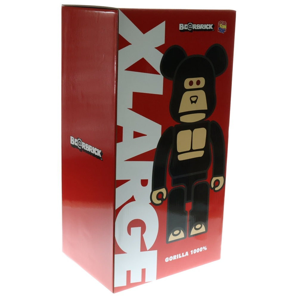 MEDICOM TOY(メディコムトイ) BE@RBRICK XLARGE LITTLE FRIEND BLACK 1000% ベアブリック エクストララージ リトルフレンド フィギュア グレー