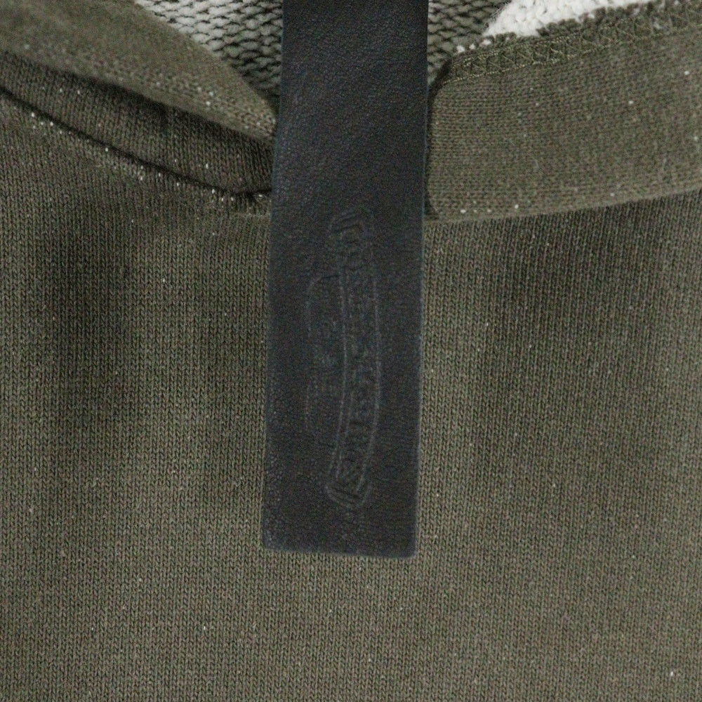 CHROME HEARTS(クロムハーツ) GRP Y NOT PLOV Hoodie ワイノット ヴァーティカルロゴ/ダガー刺繍 スウェットプルオーバーパーカー カーキ