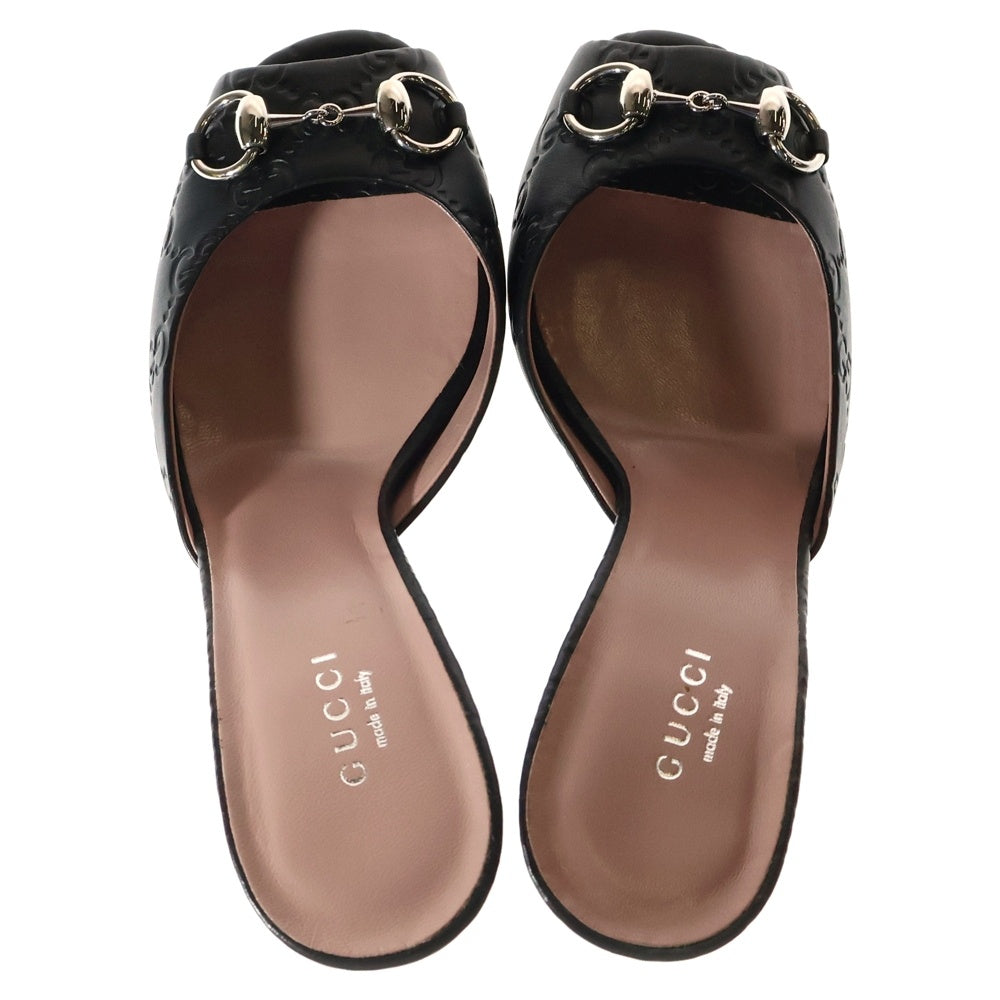 GUCCI(グッチ) ホースビット ミュール サンダル ブラック