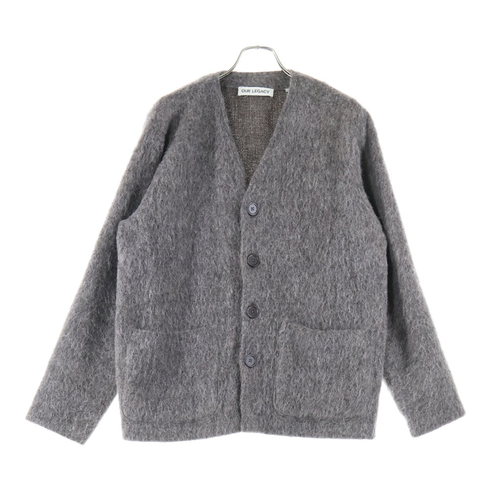 OUR LEGACY(アワーレガシー) MOHAIR CARDIGAN MOLE-GREY モヘア ニットカーディガン ブラウン M4236CM