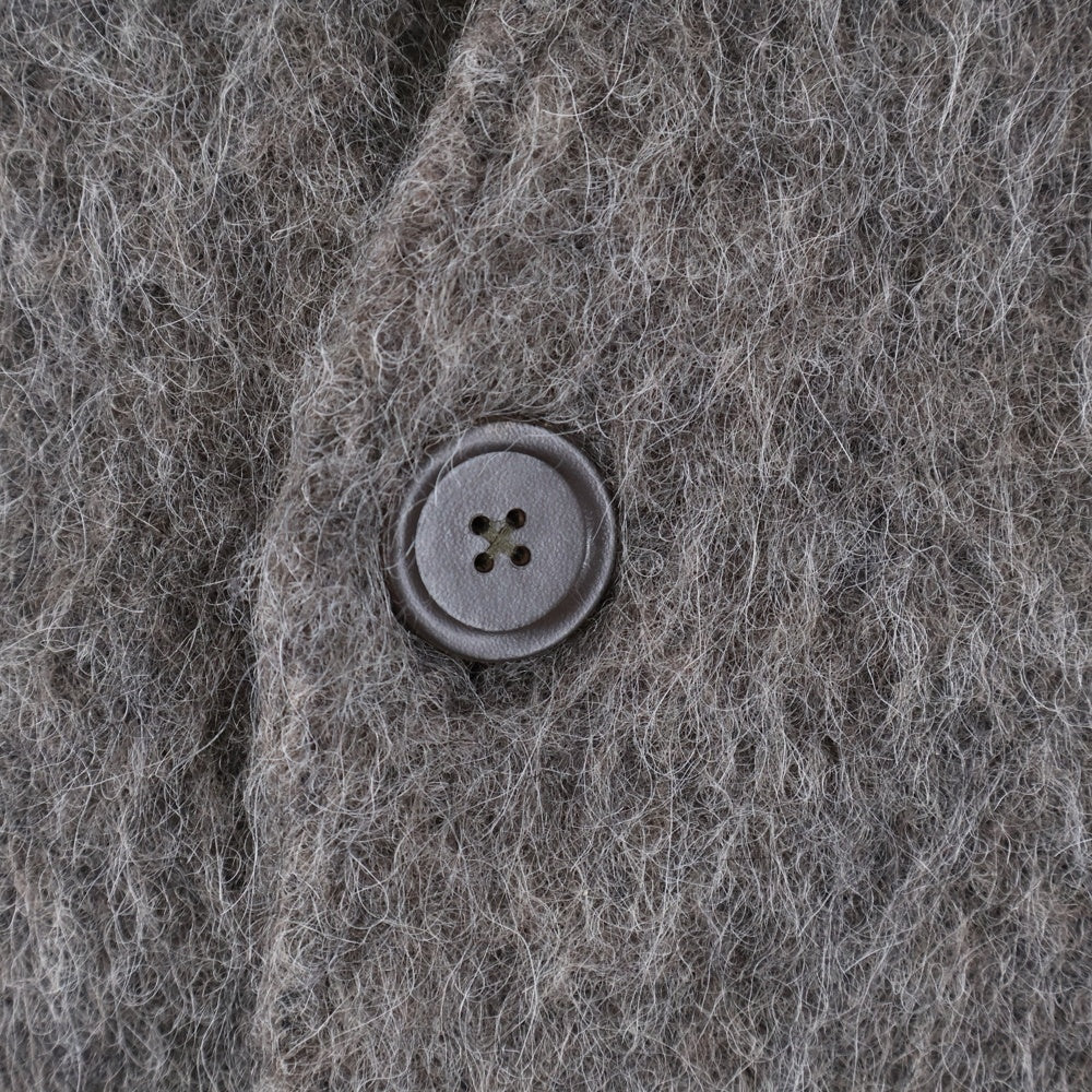 OUR LEGACY(アワーレガシー) MOHAIR CARDIGAN MOLE-GREY モヘア ニットカーディガン ブラウン M4236CM