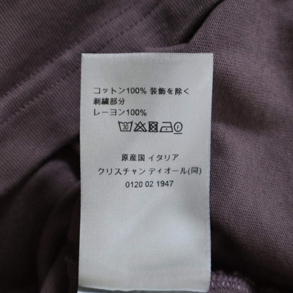 Christian Dior(クリスチャンディオール) CD ICON CDアイコン ロゴ刺繍 クルーネック 半袖Tシャツ カットソー ブラウン 943J605A0554