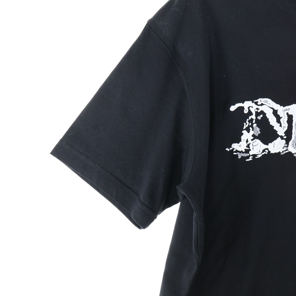 Christian Dior(クリスチャンディオール) 21AW ×PETER DOIG ピータードイグ ロゴ刺繍半袖Tシャツ カットソー ブラック 143J685C0677