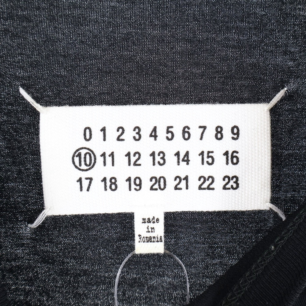 Maison Margiela 10(メゾン マルジェラ) 23SS 反転ミニロゴ刺繍 半袖Tシャツ カットソー ブラック S30GC0701 S22816