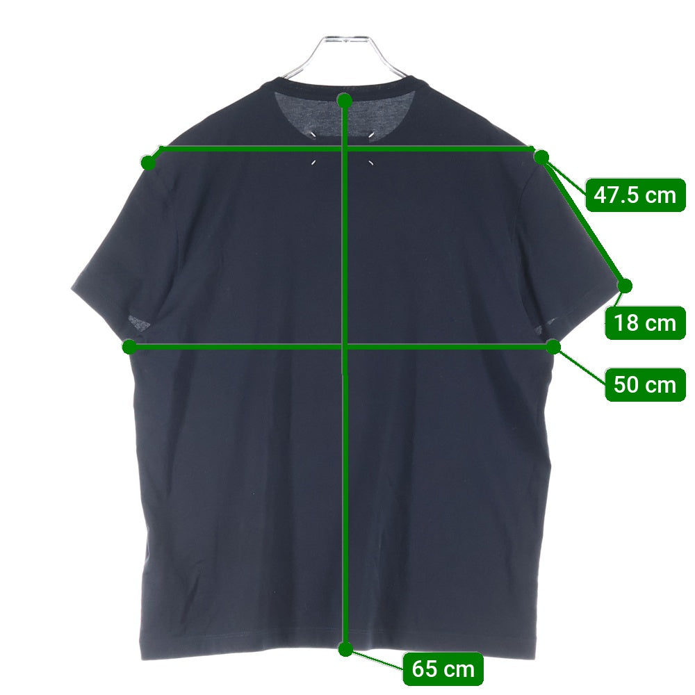 Maison Margiela 10(メゾン マルジェラ) 23SS 反転ミニロゴ刺繍 半袖Tシャツ カットソー ブラック S30GC0701 S22816