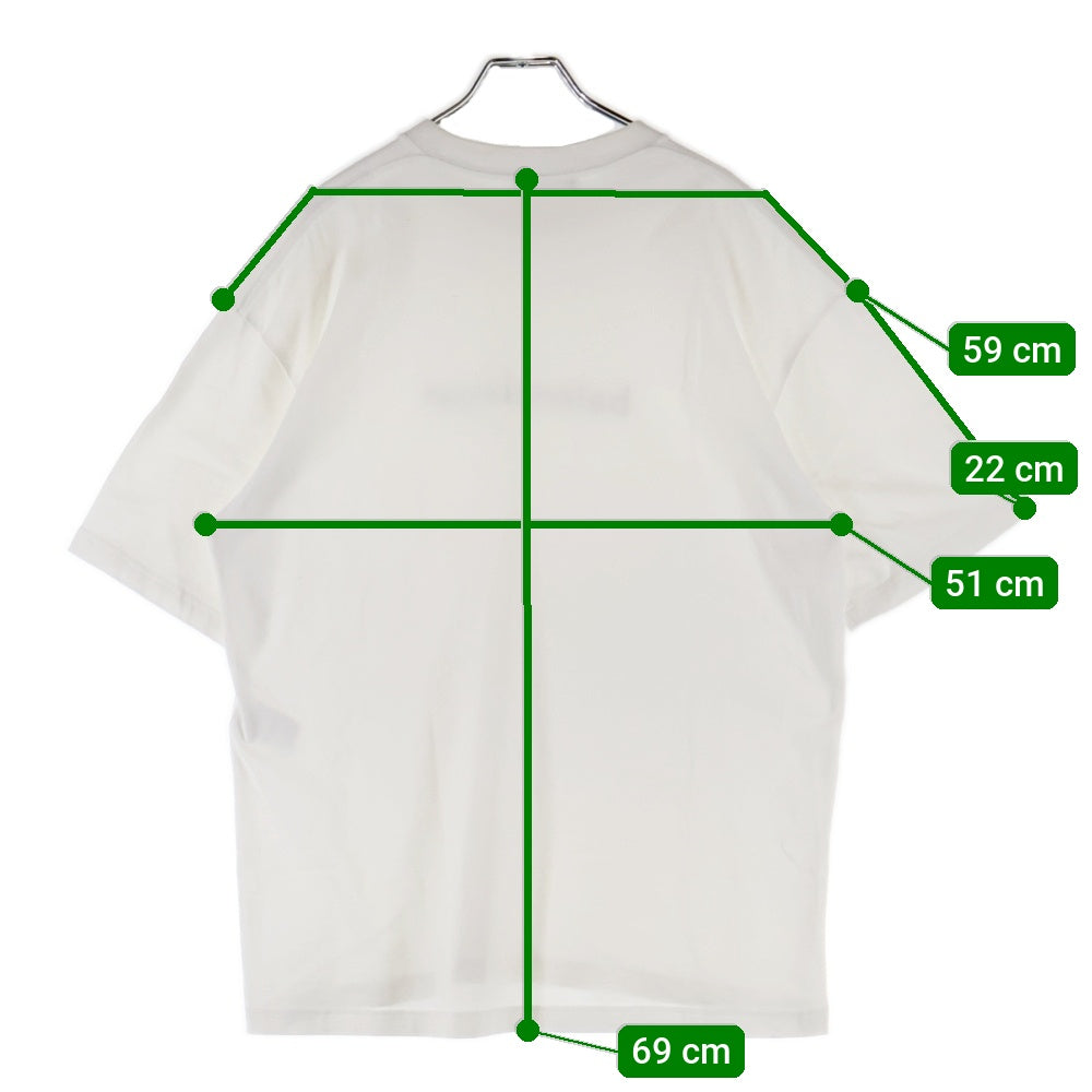 BALENCIAGA(バレンシアガ) 21SS ニューコピーライト プリントロゴ半袖Tシャツ カットソー ホワイト 612966 TIV54