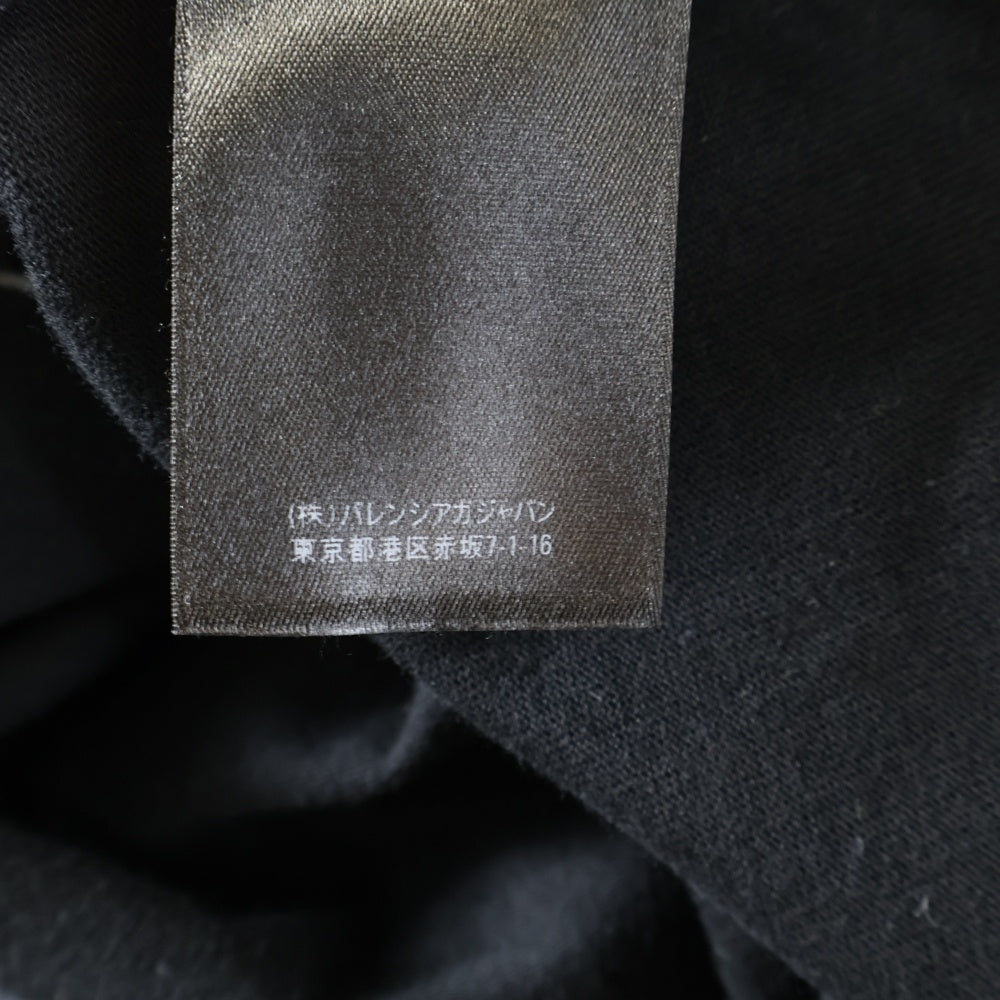 BALENCIAGA(バレンシアガ) 20SS PARIS刺繍ロゴ 半袖Tシャツ カットソー ブラック 594579 TGV48