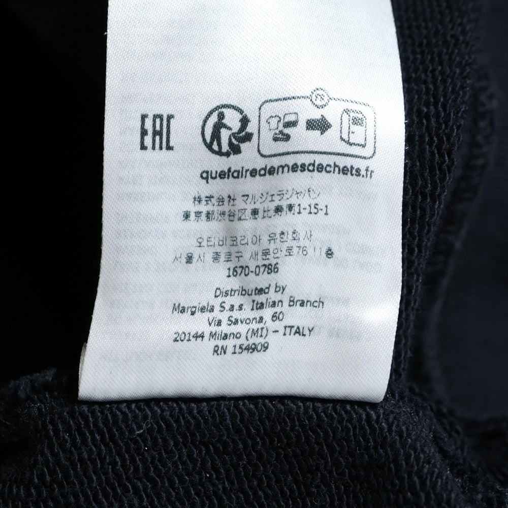 Maison Margiela 1 10(メゾンマルジェラ 1 10) 23SS オーバーサイズ カレンダーグラフィック ロゴ スウェットパーカー ブラック S50GU0202 S25505