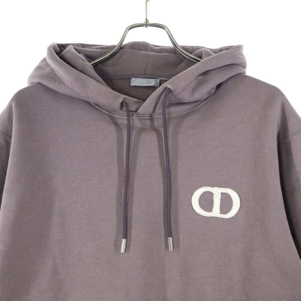 Christian Dior(クリスチャンディオール) CD ICON HOODIE CDアイロン刺繍 スウェット プルオーバーパーカー ブラウン 113J698A0531