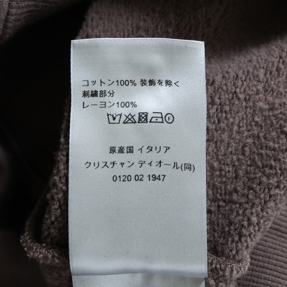 Christian Dior(クリスチャンディオール) CD ICON HOODIE CDアイロン刺繍 スウェット プルオーバーパーカー ブラウン 113J698A0531