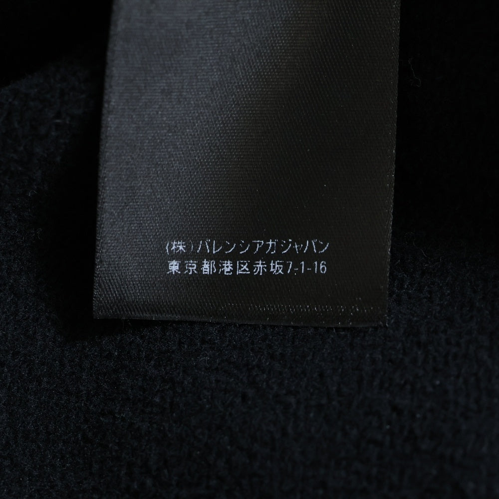 BALENCIAGA(バレンシアガ) 21AW バックロゴ ターンワイドフィット ジップアップパーカー ブラック 674719 TLVB4