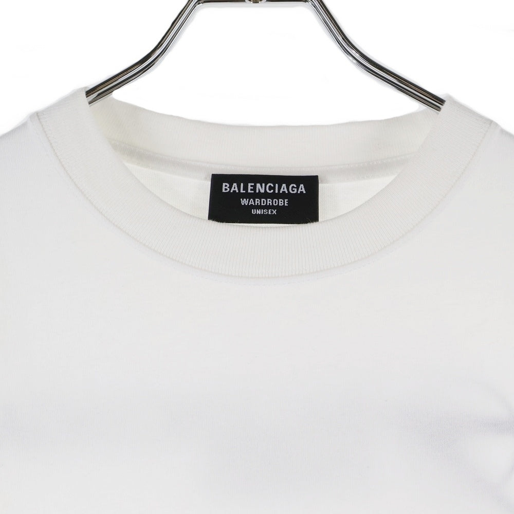 BALENCIAGA(バレンシアガ) Corporate Medium Fit Tee コーポレート ミディアムフィット 半袖Tシャツ カットソー ホワイト 612966 TKV86