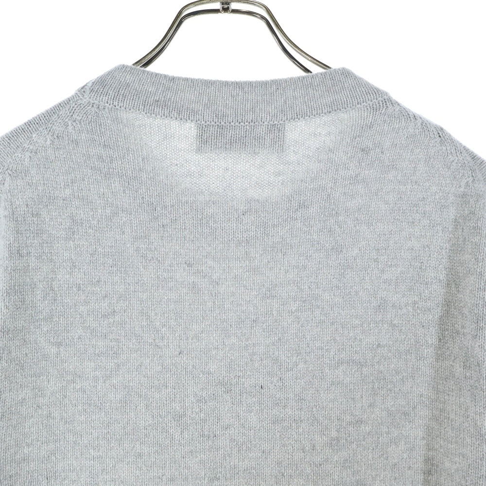 Christian Dior(クリスチャンディオール) 24SS COUTUREパッチ カシミアジャージーニット グレー 243M645AT474