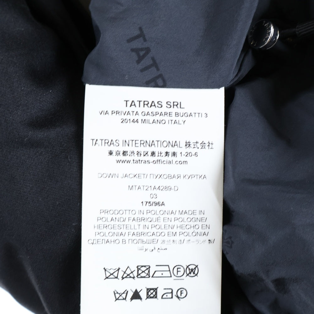 TATRAS(タトラス) DOMIZIANO ドミッツィアーノ ウールフード付きダウンジャケット ブラック MTAT21A4289-D