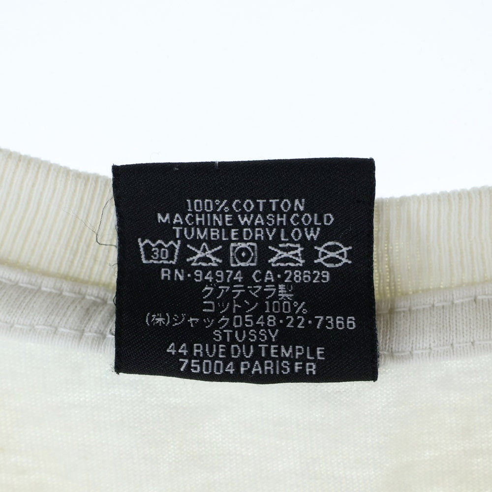 STUSSY(ステューシー) プリント半袖 Tシャツ カットソー ホワイト