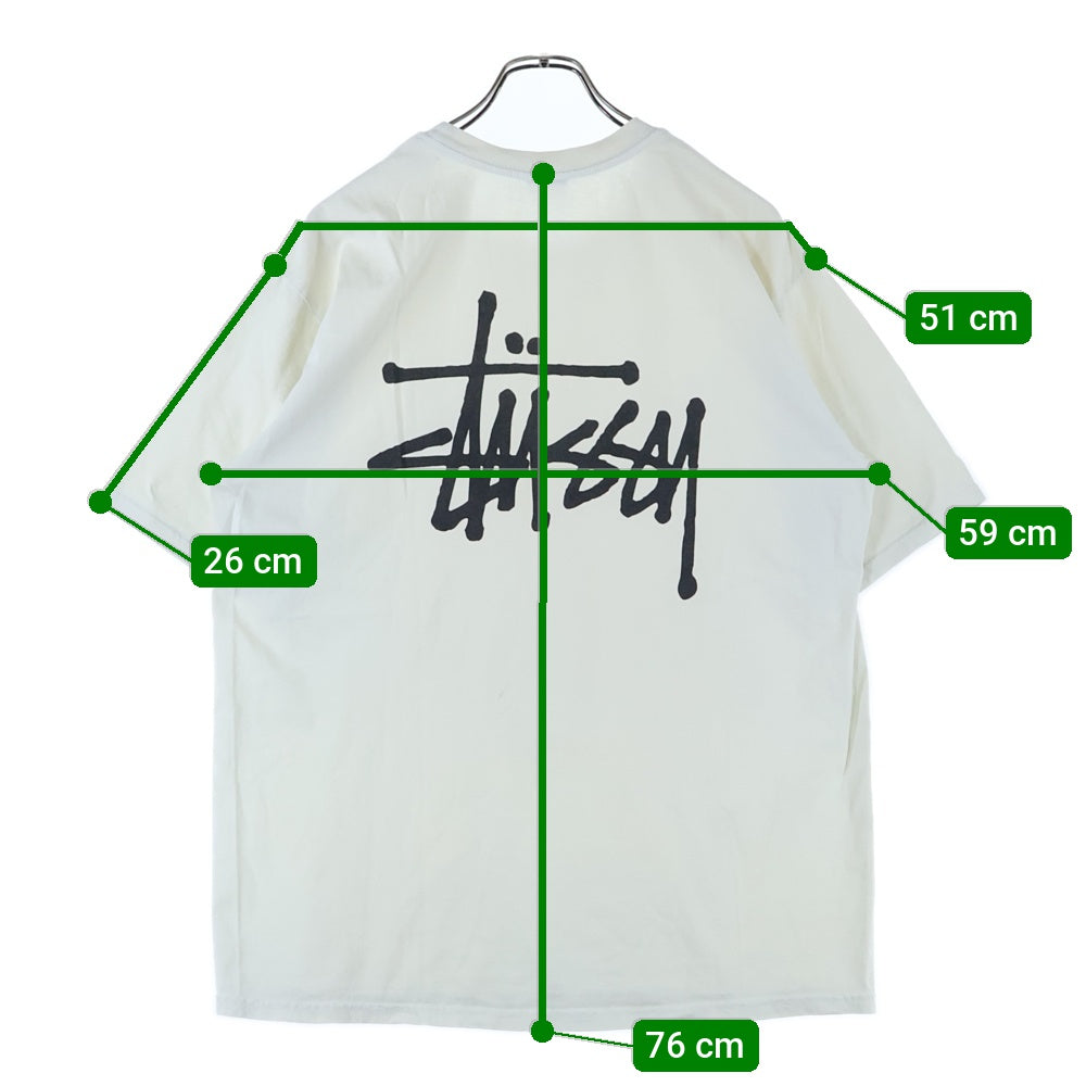 STUSSY(ステューシー) プリント半袖 Tシャツ カットソー ホワイト