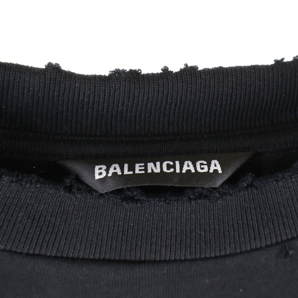 BALENCIAGA(バレンシアガ) GOTHIC OVERSIZE T SHIRT ゴシック オーバーサイズ Tシャツ カットソー ブラック 641614