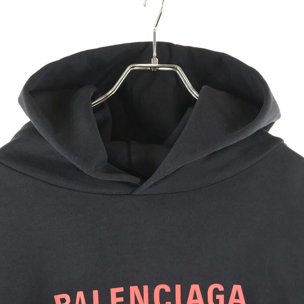 BALENCIAGA(バレンシアガ) 20SS X-Rated Large Fit Hoodie エックスレイテッドラージフィットフーディ プルオーバーパーカー ブラック 620973