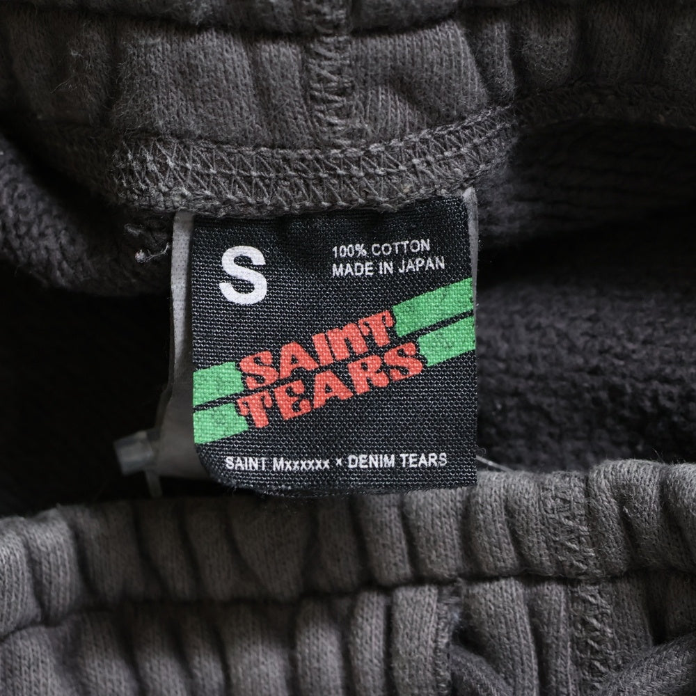 SAINT MICHAEL(セントマイケル) ×Denim Tears 21AW SNTTRS セントティアーズ ヴィンテージ加工 ロゴプリント スエットパンツ