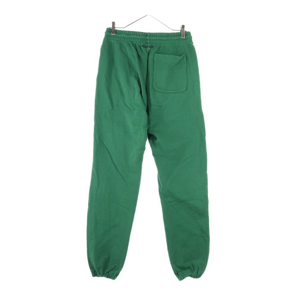 READY MADE(レディメイド) 22AW RM SWEAT PANTS/GREEN ロゴプリント コットンスウェットパンツ グリーン RE-CO-GR-00-00-212