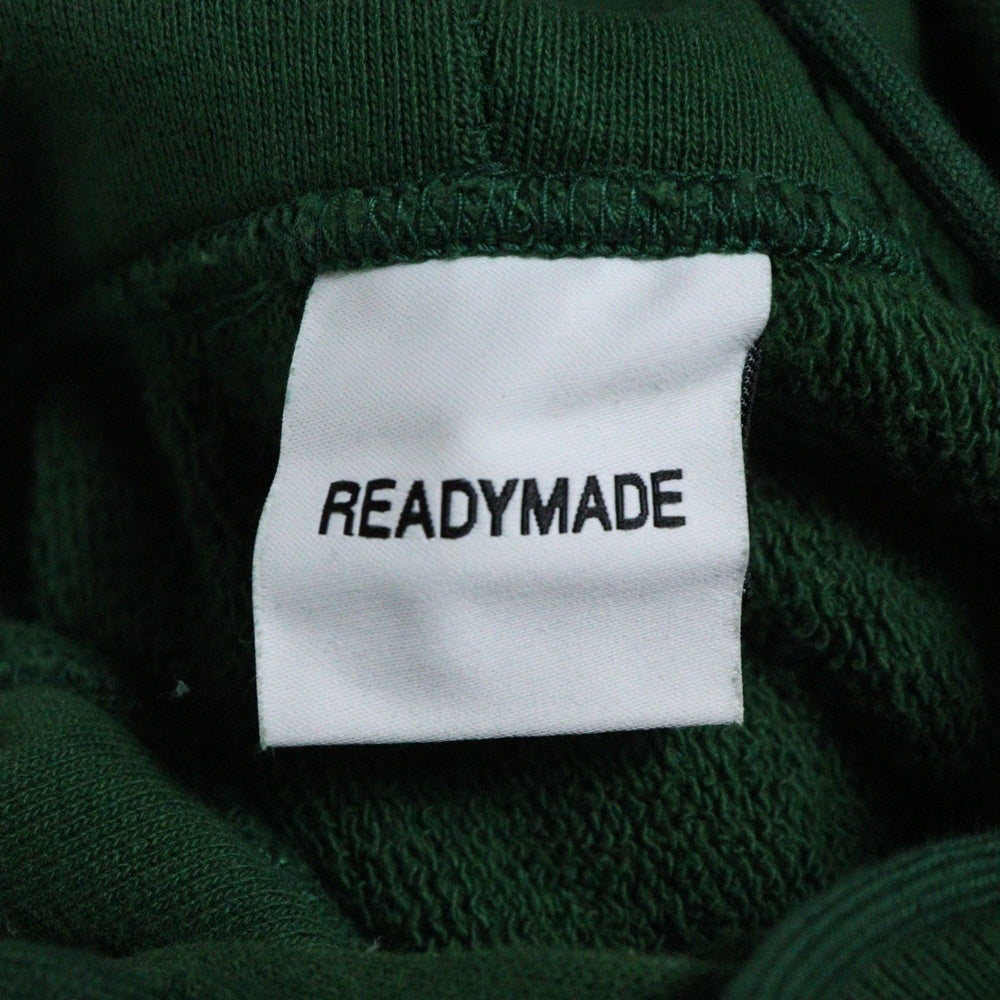 READY MADE(レディメイド) 22AW RM SWEAT HOODIE/GREEN ロゴプリント コットンスウェットパーカー グリーン RE-CO-GR-00-00-211