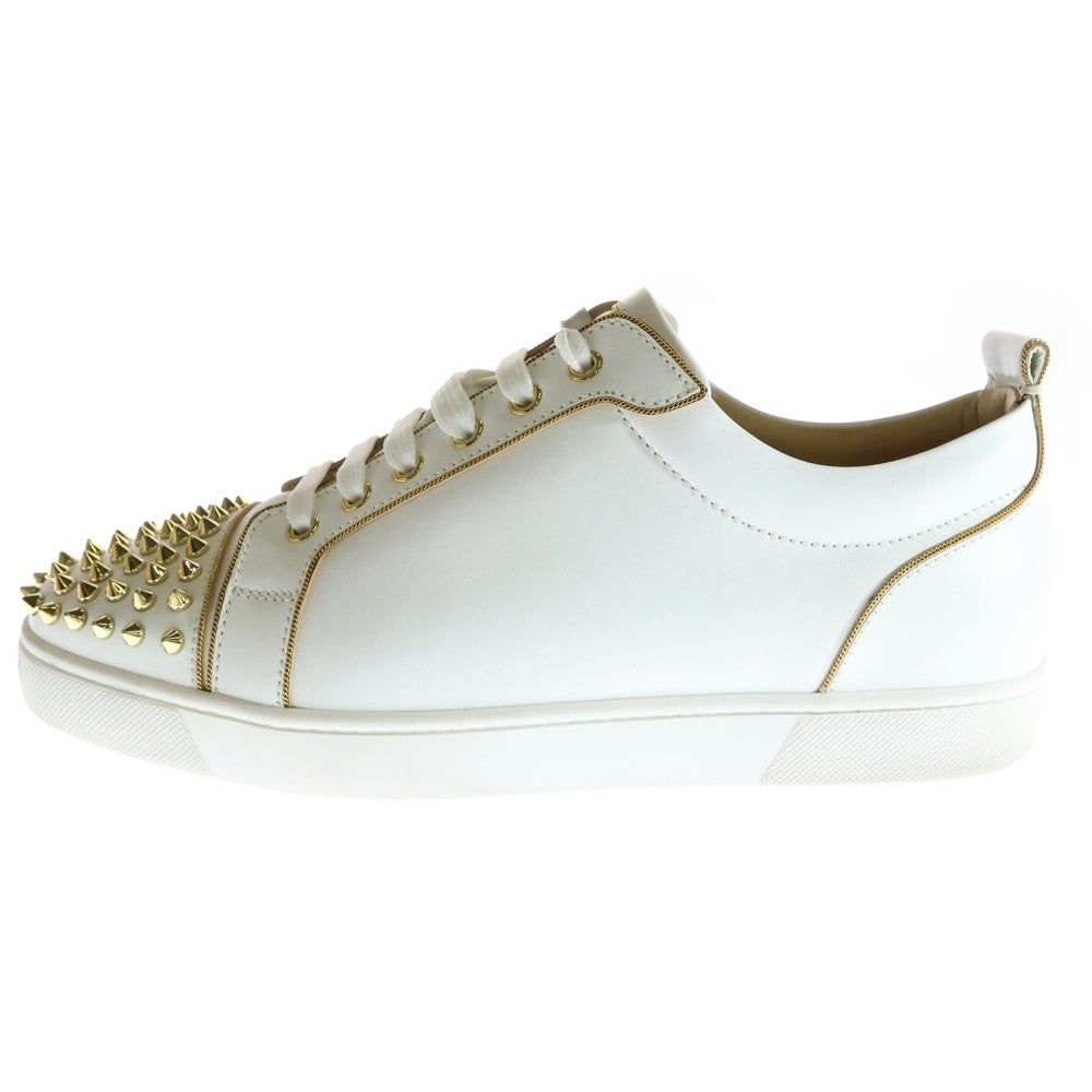 CHRISTIAN LOUBOUTIN(クリスチャンルブタン) スパイクスタッズ スタッズ切替 ローカットスニーカー ホワイト 43