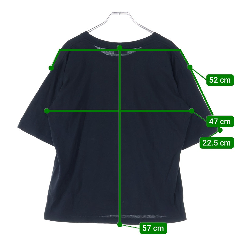 SAINT LAURENT PARIS(サンローランパリ) シグネチャープリントロゴ 半袖Tシャツ カットソー ブラック 480406 YB1GN