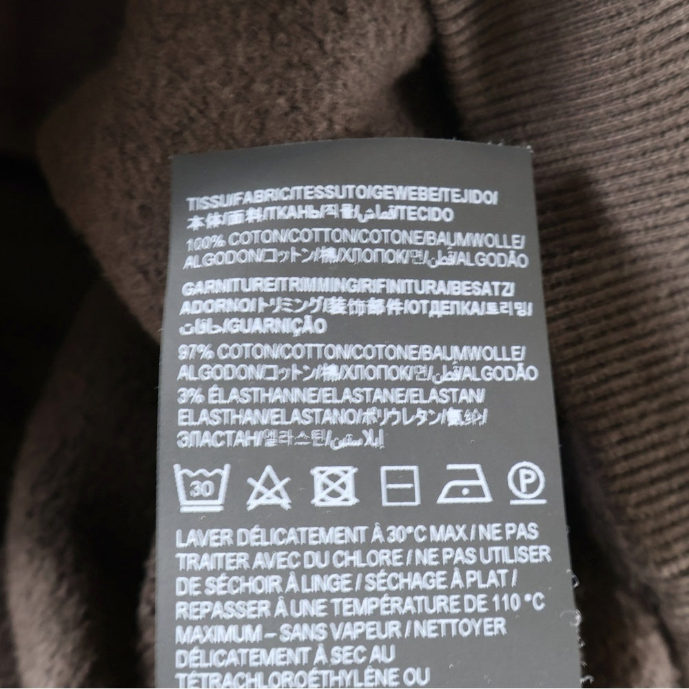SAINT LAURENT PARIS(サンローランパリ) 23AW Shawl Neck Sweatshirt ショールネック スウェットトレーナー ブラウン 755059 Y36SW