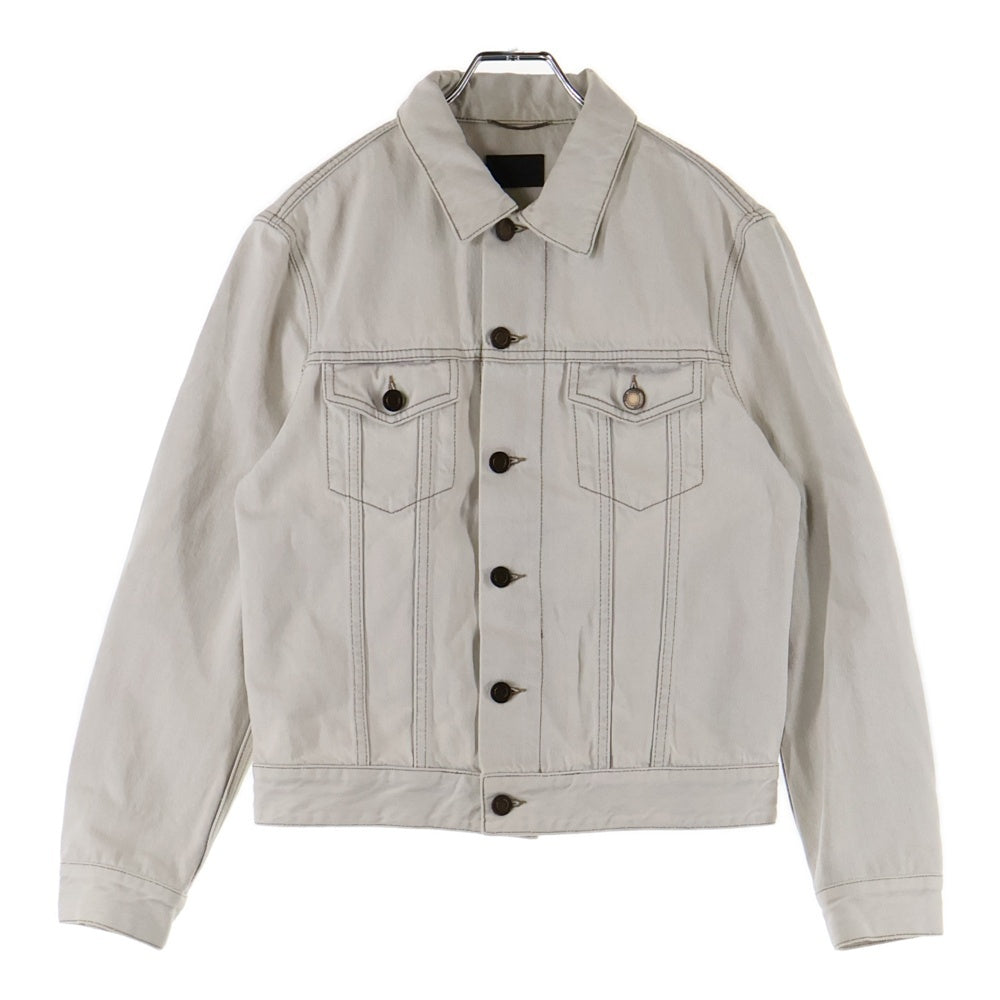 SAINT LAURENT PARIS(サンローランパリ) 21SS デニムトラッカージャケット ホワイト 597085 Y01KB