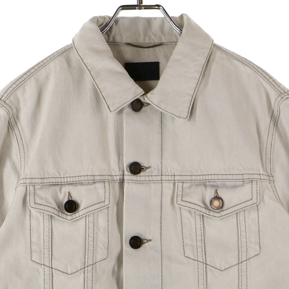 SAINT LAURENT PARIS(サンローランパリ) 21SS デニムトラッカージャケット ホワイト 597085 Y01KB