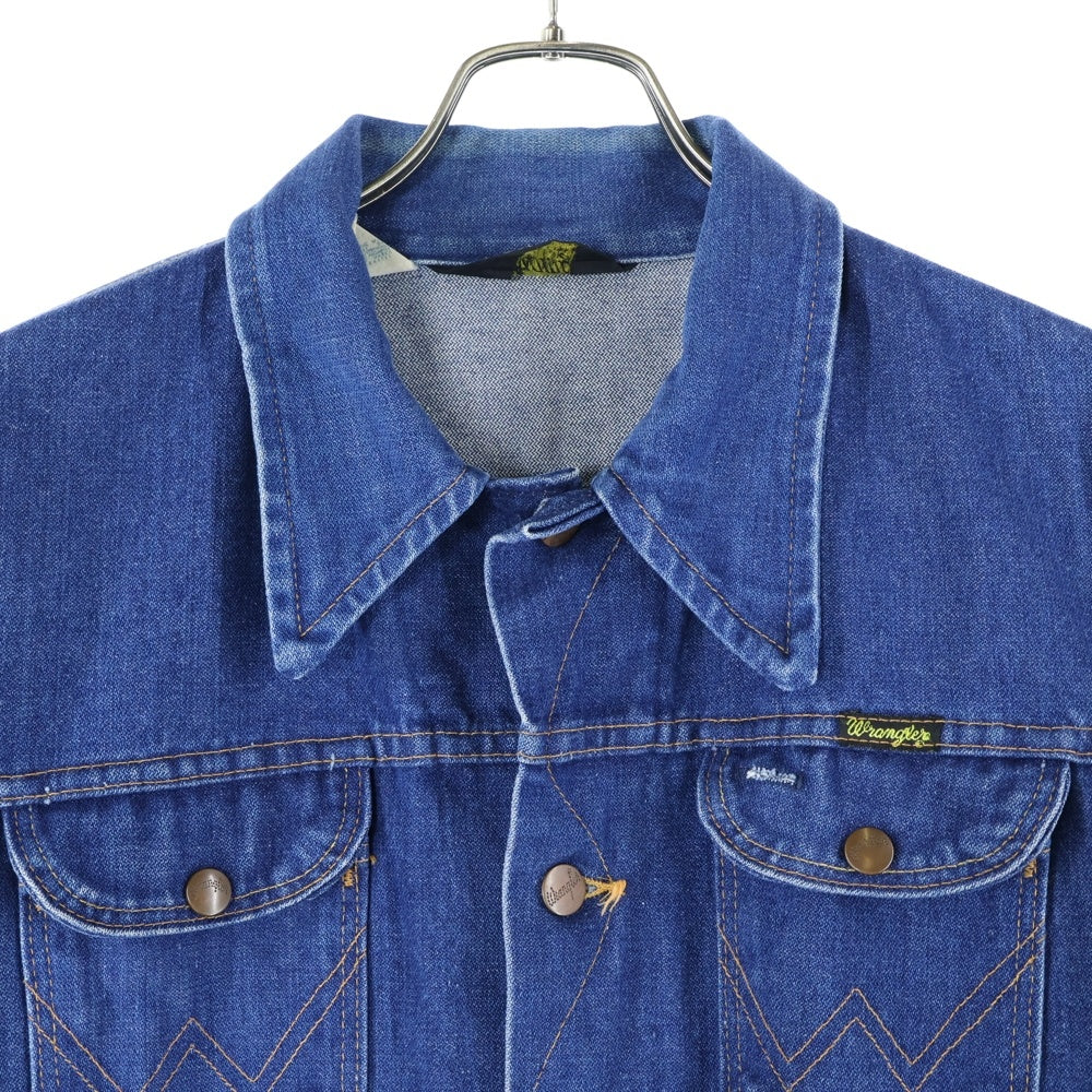 Wrangler(ラングラー) 80's VINTAGE ロングデニムジャケット カバーオール ジャケット 黒タグ インディゴ