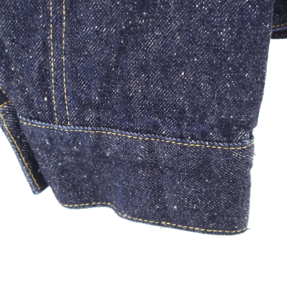 New Manual(ニュー マニュアル) NM-No.1 #023 LV T-BACK DENIM JACKET BLEACH ONE-WASHED Tバック ワンウォッシュデニムジャケット インディゴ