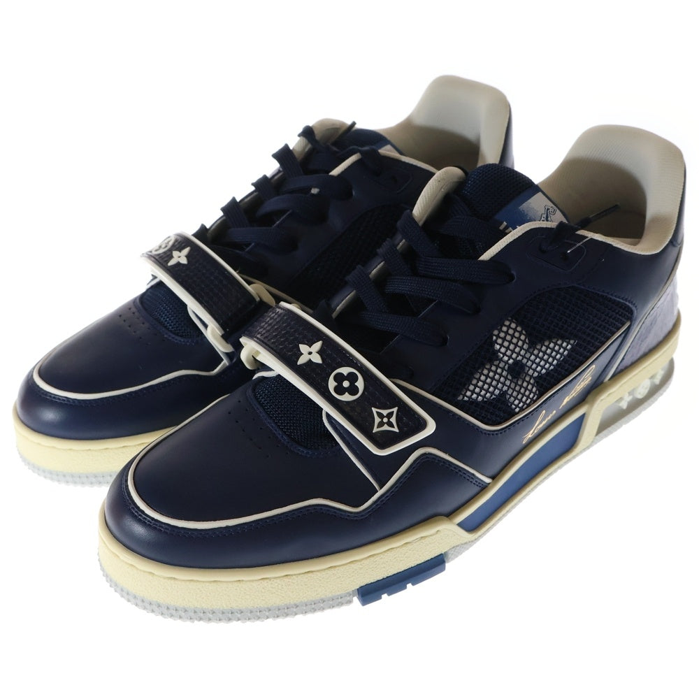 LOUIS VUITTON(ルイヴィトン) LVトレイナーライン テンポラリー・レジデンシー限定 レザーローカットスニーカー ネイビー MS0261