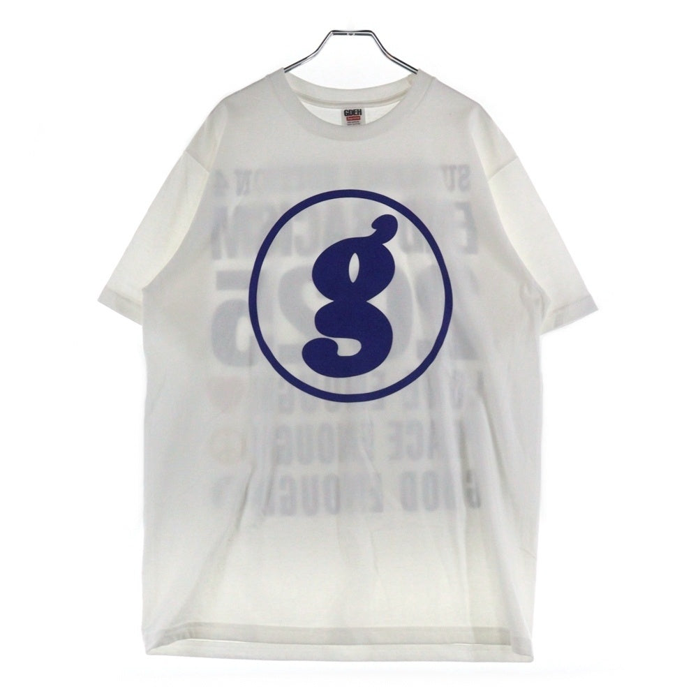 SUPREME(シュプリーム) 25SS × GOODENOUGH End Racism Tee グッドイナフ エンドレイシズム グラフィックプリント クルーネック半袖Tシャツ カットソー ホワイト