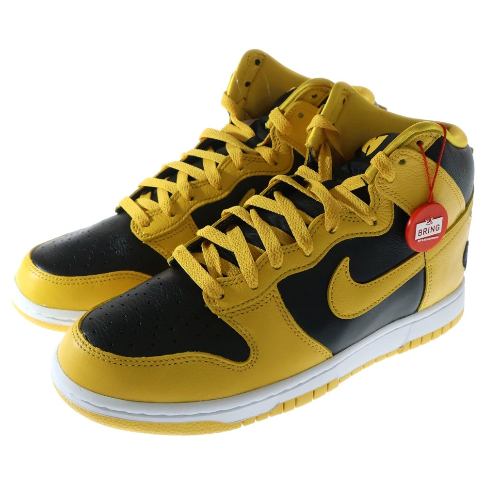 NIKE(ナイキ) DUNK HI RETRO PRM WU-TANG CLAN HJ4320-001 ダンク ハイ レトロ ウータンクラン ハイカット スニーカー イエロー/ブラック US8/26cm