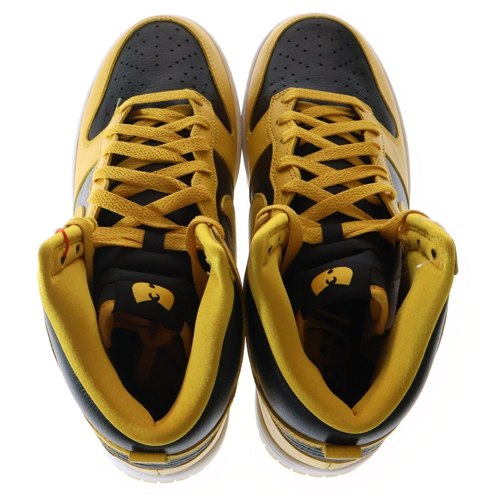 NIKE(ナイキ) DUNK HI RETRO PRM WU-TANG CLAN HJ4320-001 ダンク ハイ レトロ ウータンクラン ハイカット スニーカー イエロー/ブラック US8/26cm