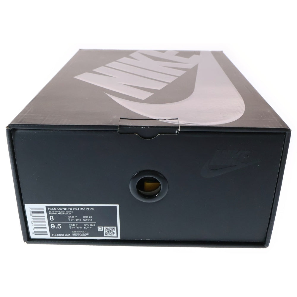 NIKE(ナイキ) DUNK HI RETRO PRM WU-TANG CLAN HJ4320-001 ダンク ハイ レトロ ウータンクラン ハイカット スニーカー イエロー/ブラック US8/26cm