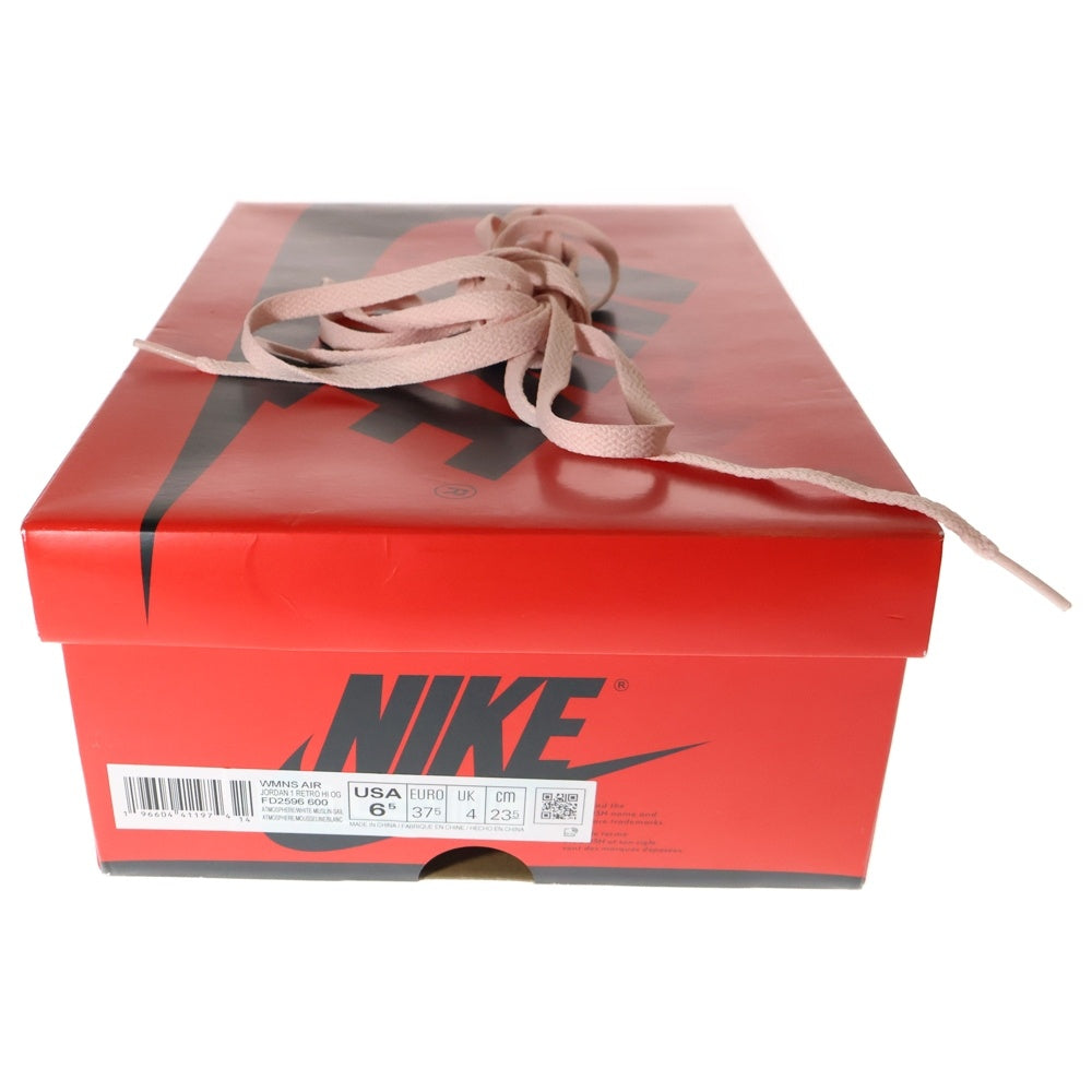 NIKE(ナイキ) WMNS AIR JORDAN 1 RETRO HIGH OG Washed Pink FD2596-600 エア ジョーダン 1 レトロ ハイ ウォッシュドピンク ハイカットスニーカー レディース US6.5/23.5cm