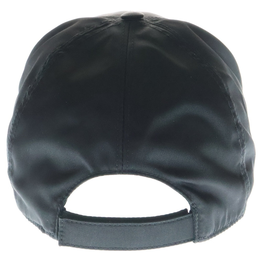 PRADA(プラダ) ロゴエンブロイダリー ナイロン ベースボールキャップ ブラック 2HC179