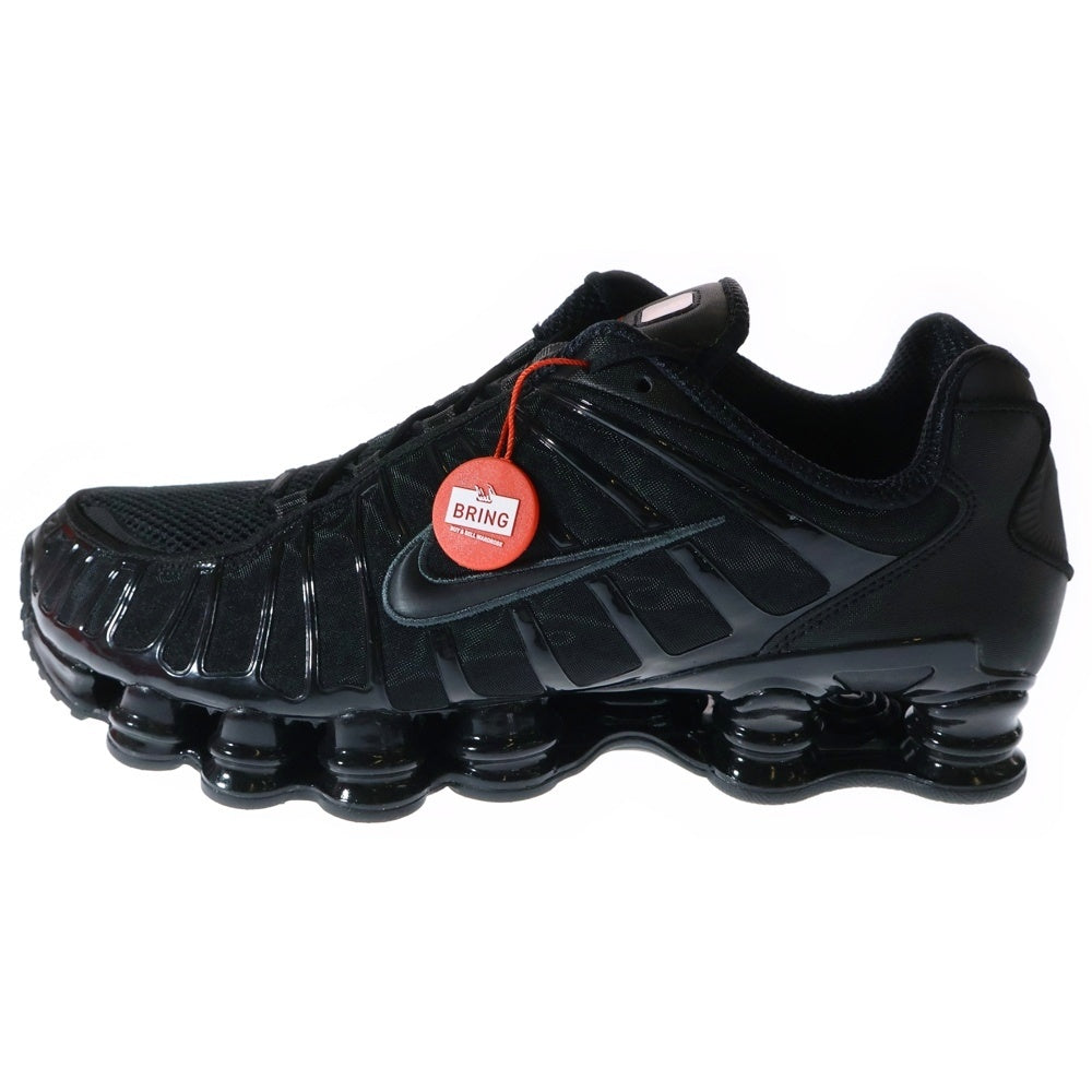 NIKE(ナイキ) SHOX TL BLACK METALLIC HEMATITE AV3595-002 ショックス ティーエル メタリック ヘマタイト ローカットスニーカー ブラック US12/30.0cm