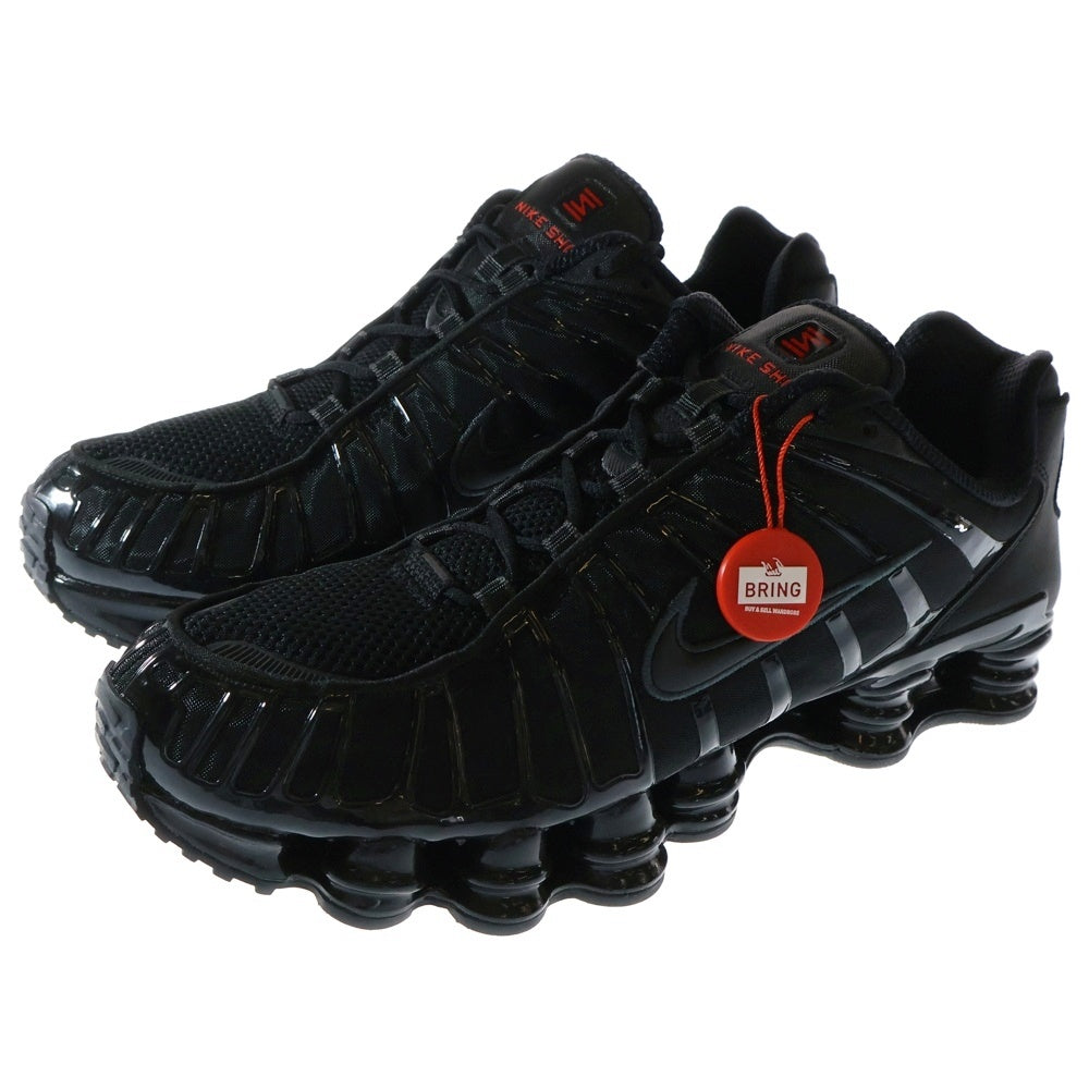 NIKE(ナイキ) SHOX TL BLACK METALLIC HEMATITE AV3595-002 ショックス ティーエル メタリック ヘマタイト ローカットスニーカー ブラック US12/30.0cm