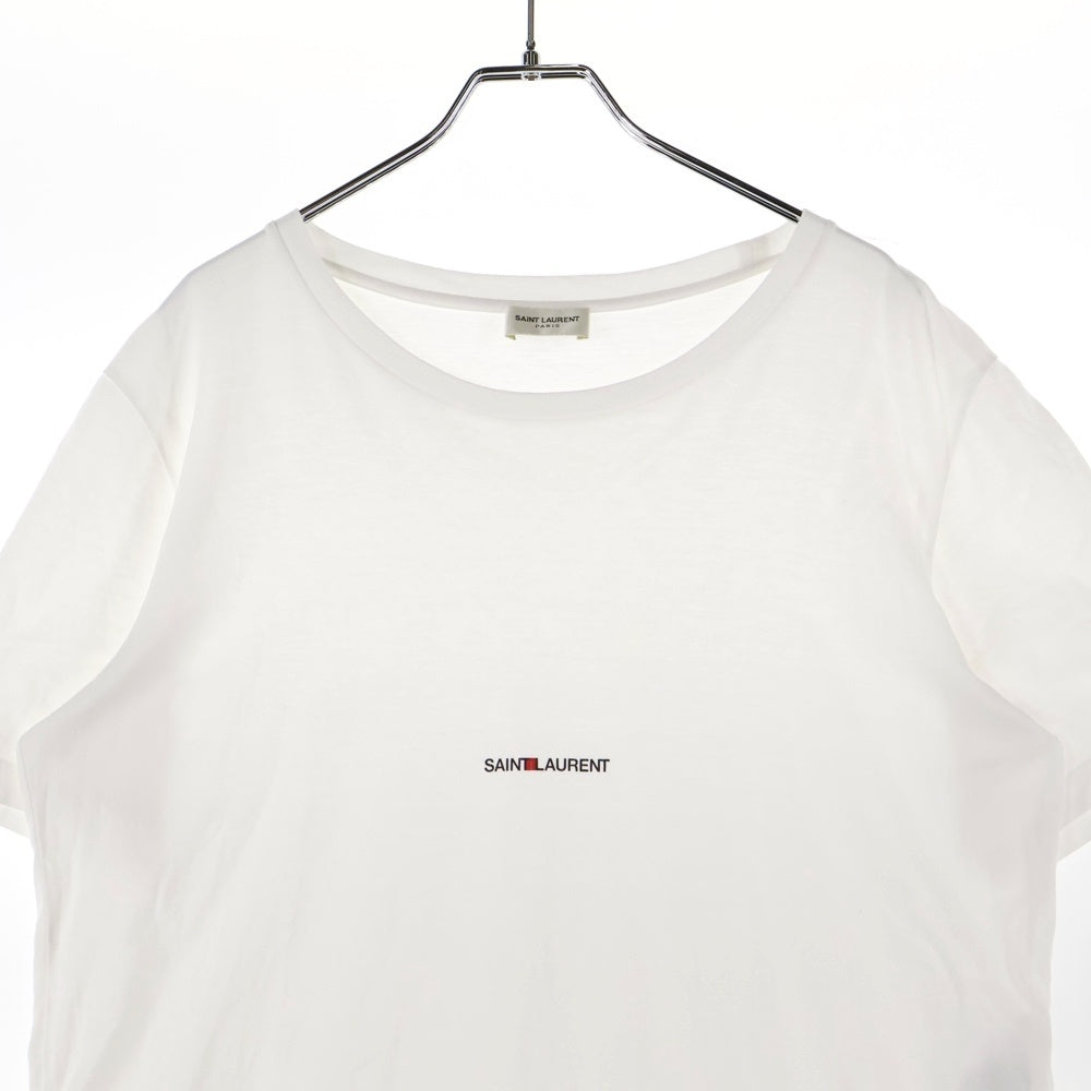 SAINT LAURENT PARIS(サンローランパリ) ロゴ 半袖Tシャツ カットソー ホワイト TT08 464572 YB2DQ 9000