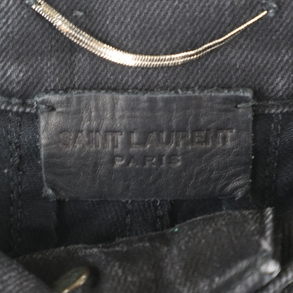 SAINT LAURENT PARIS(サンローランパリ) コットン スキニー デニムパンツ ブラック D02 M/SK-LW 472822