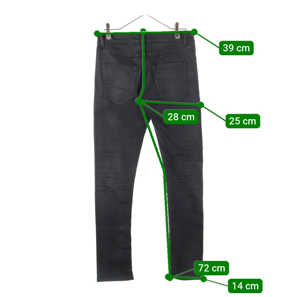 SAINT LAURENT PARIS(サンローランパリ) コットン スキニー デニムパンツ ブラック D02 M/SK-LW 472822