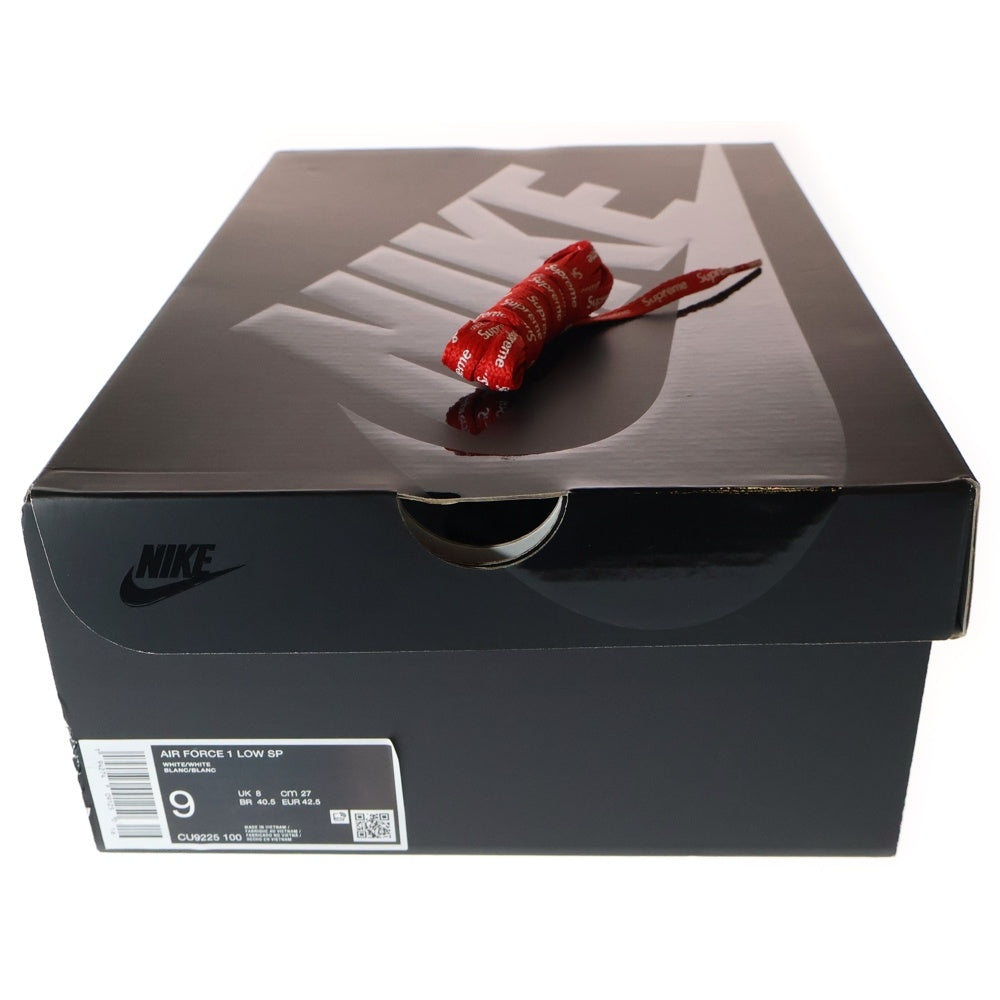 NIKE(ナイキ) ×SUPREME AIR FORCE 1 LOW シュプリーム エアフォース1 ローカットスニーカー ホワイト US9/27cm CU9225-100