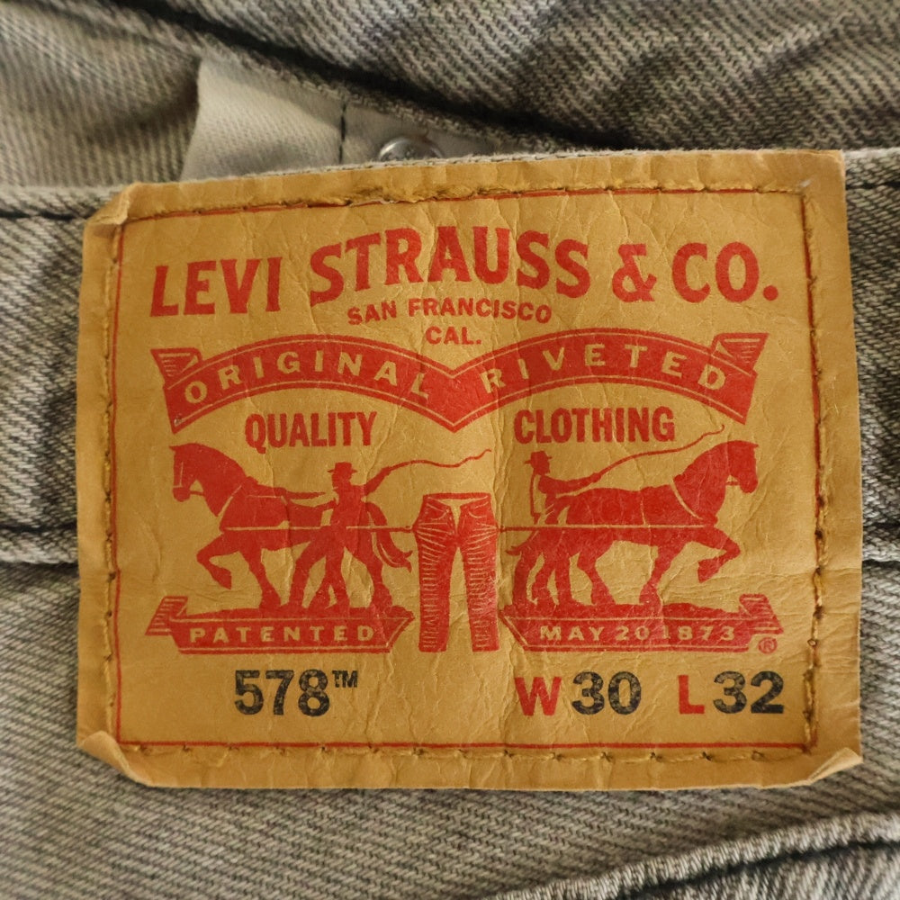 Levi's(リーバイス) BAGGY DENIM JEANS バギー ワイド デニム パンツ グレー PC9-A4750-0005